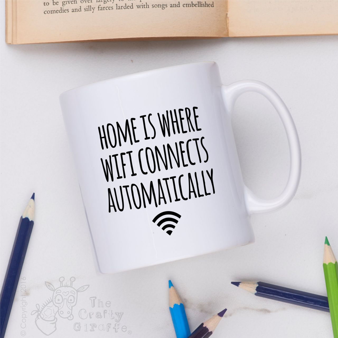 Home is where wifi connects automatically Mug
