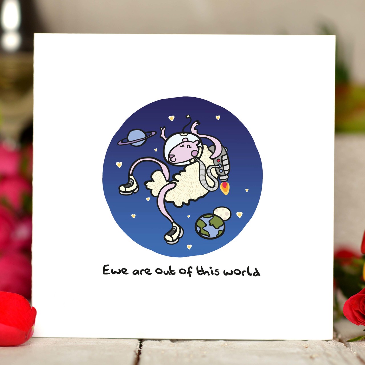 Ewe are out of this world Card