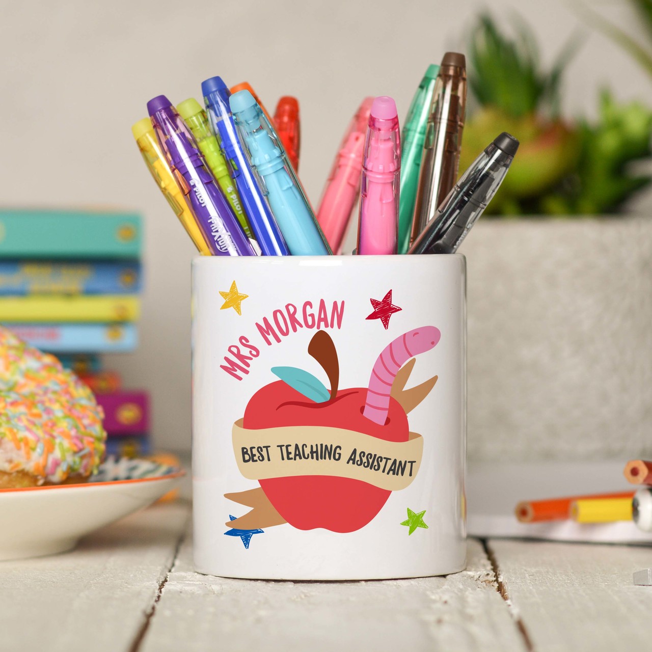 Personalised Best Teaching Assistant Pencil Pot