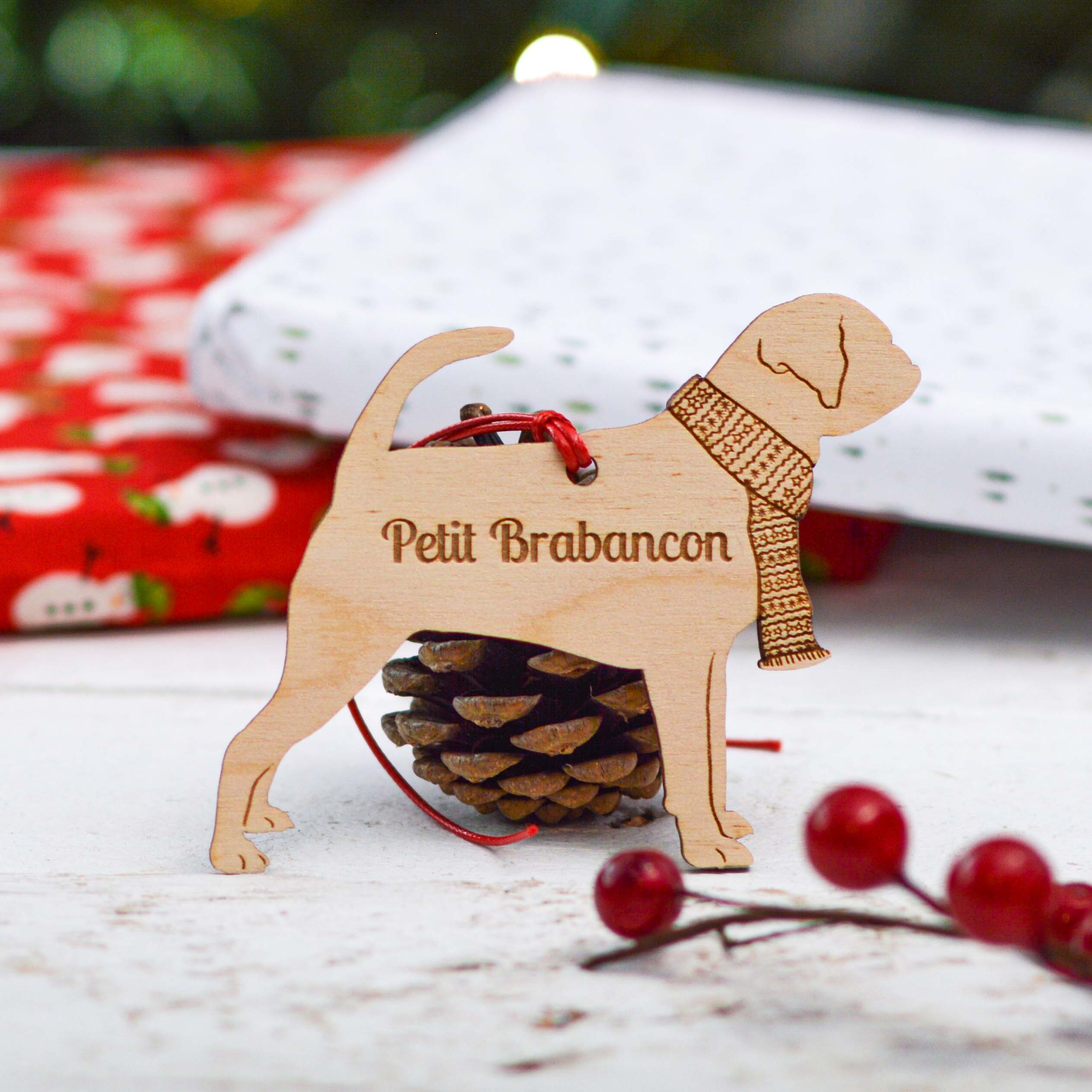 Personalised Petit Brabancon Dog Decoration