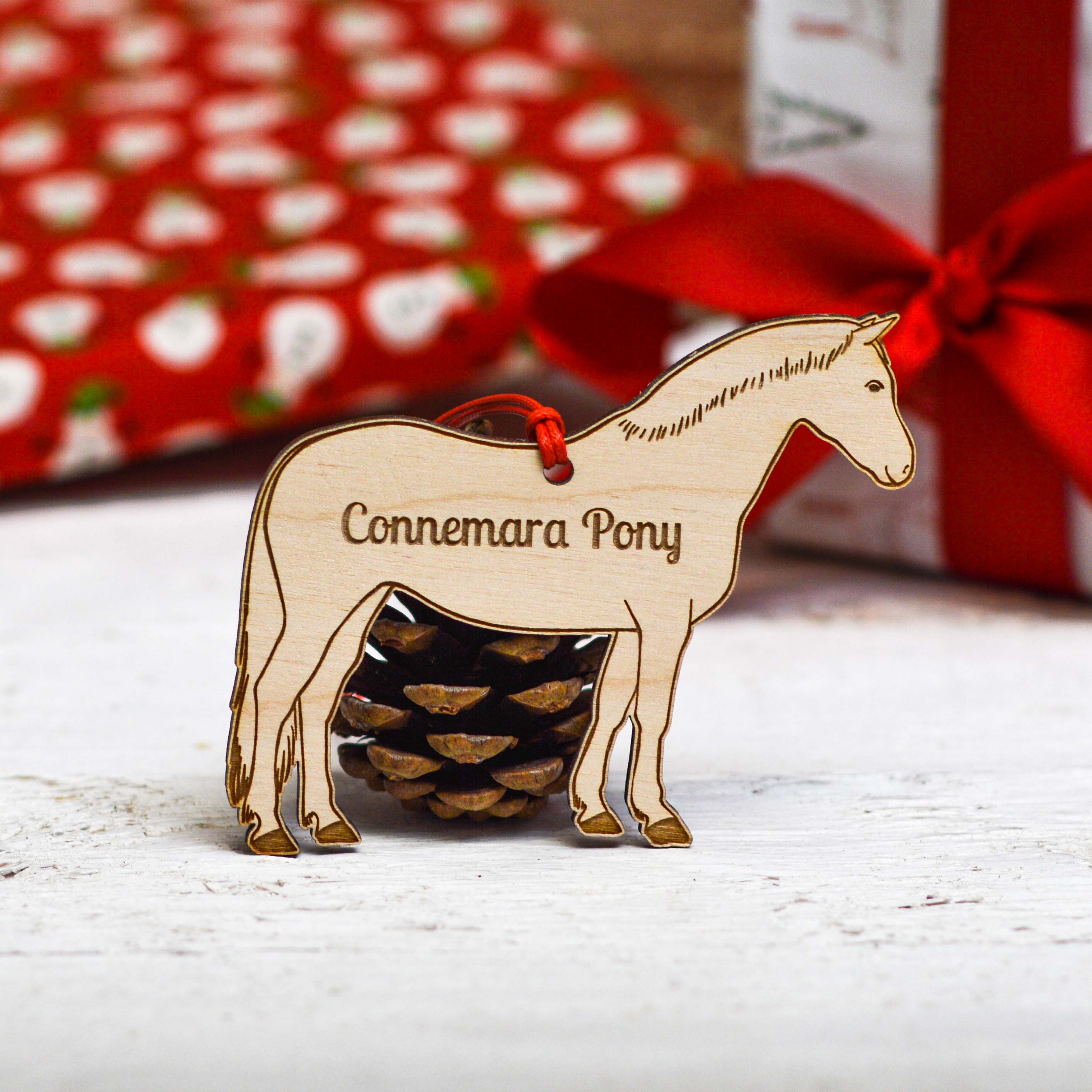 Personalised Connemara Horse Decoration