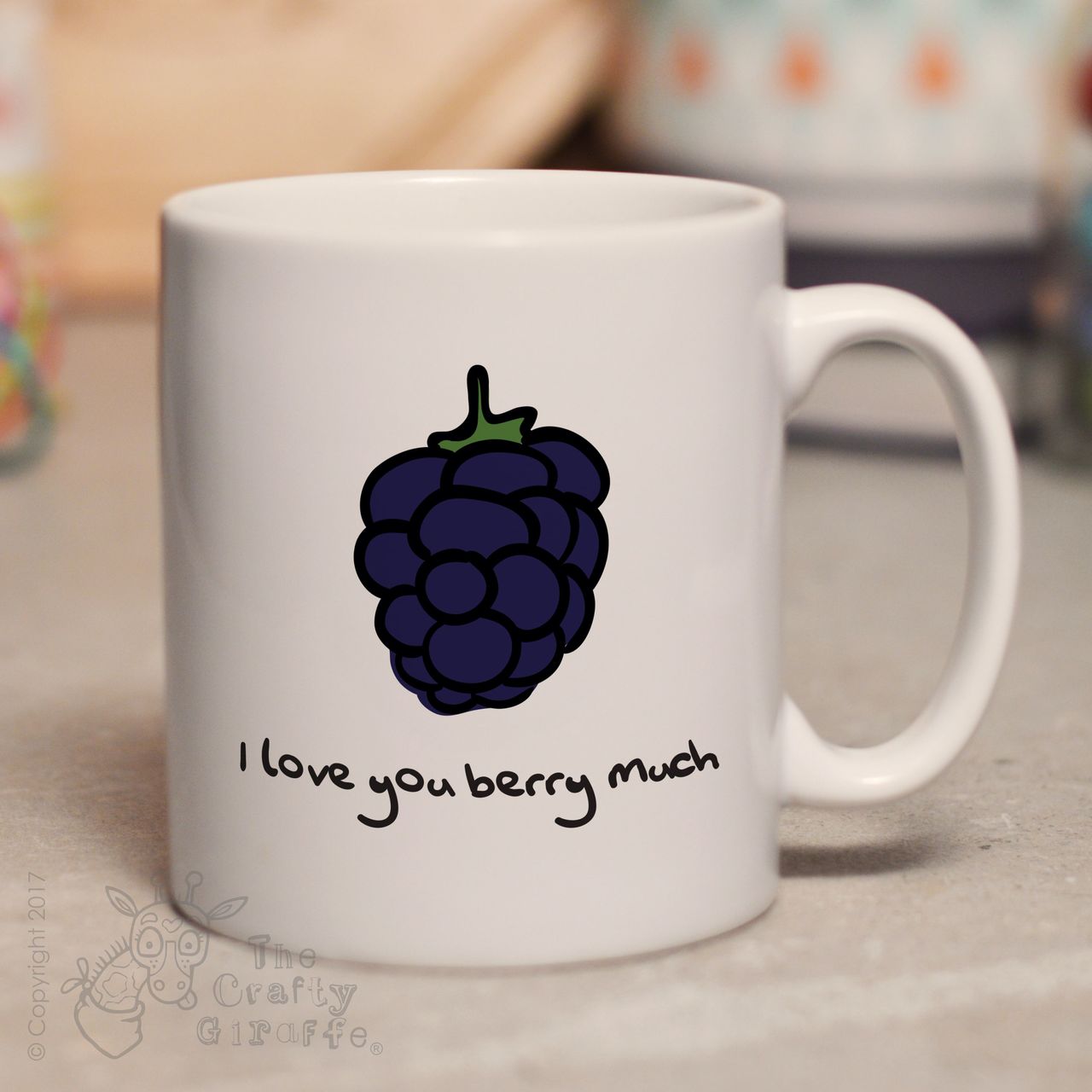 I love you berry much mug