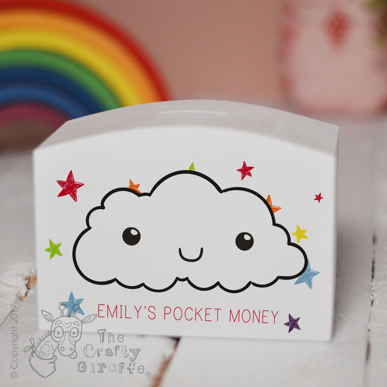 Personalised Cloud Money Box