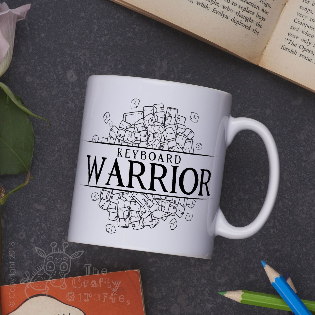 KeyWooden Board Warrior Mug