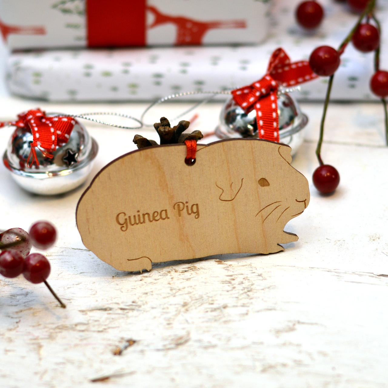 Personalised Guinea Pig Decoration