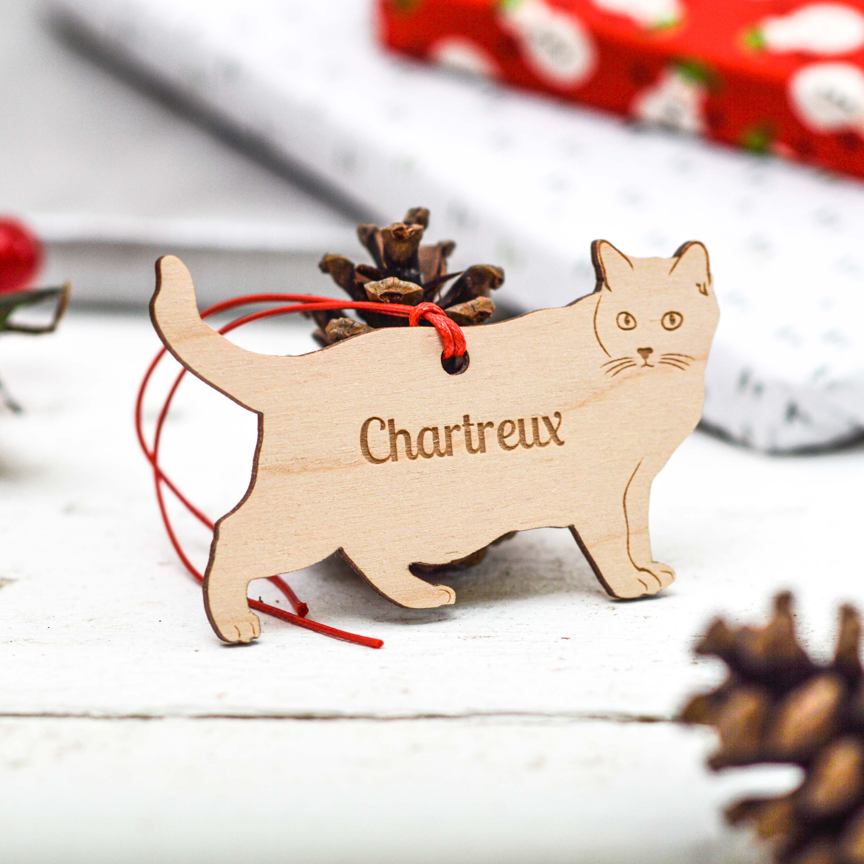 Personalised Chartreux Cat Decoration