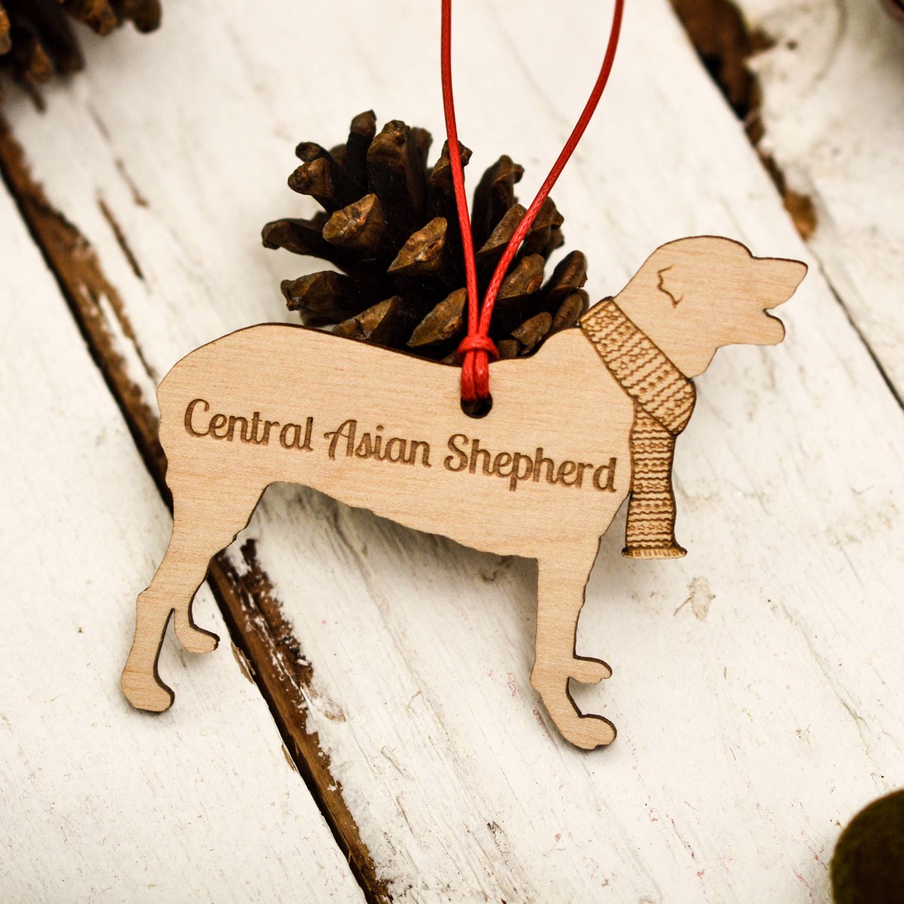 Personalised Central Asian Shepherd Decoration