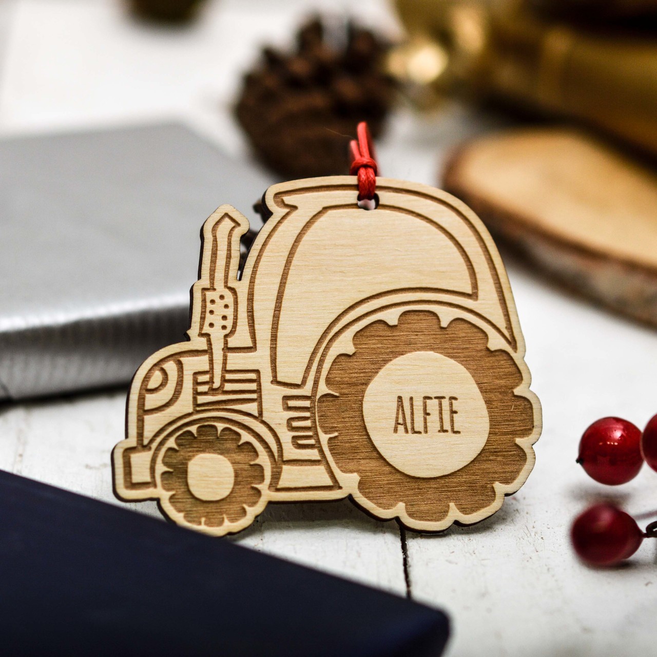 Personalised Tractor Decoration