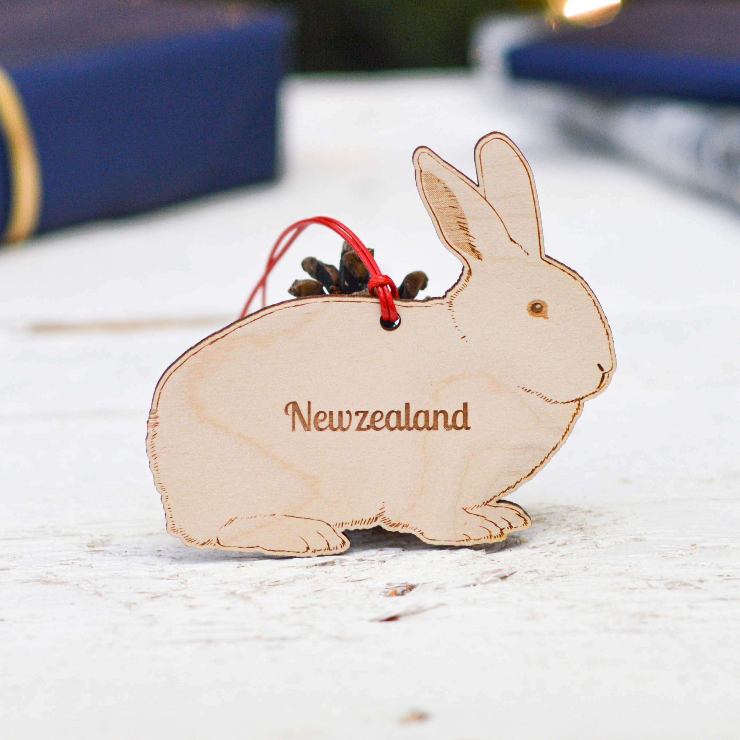 Personalised New Zealand Rabbit Decoration