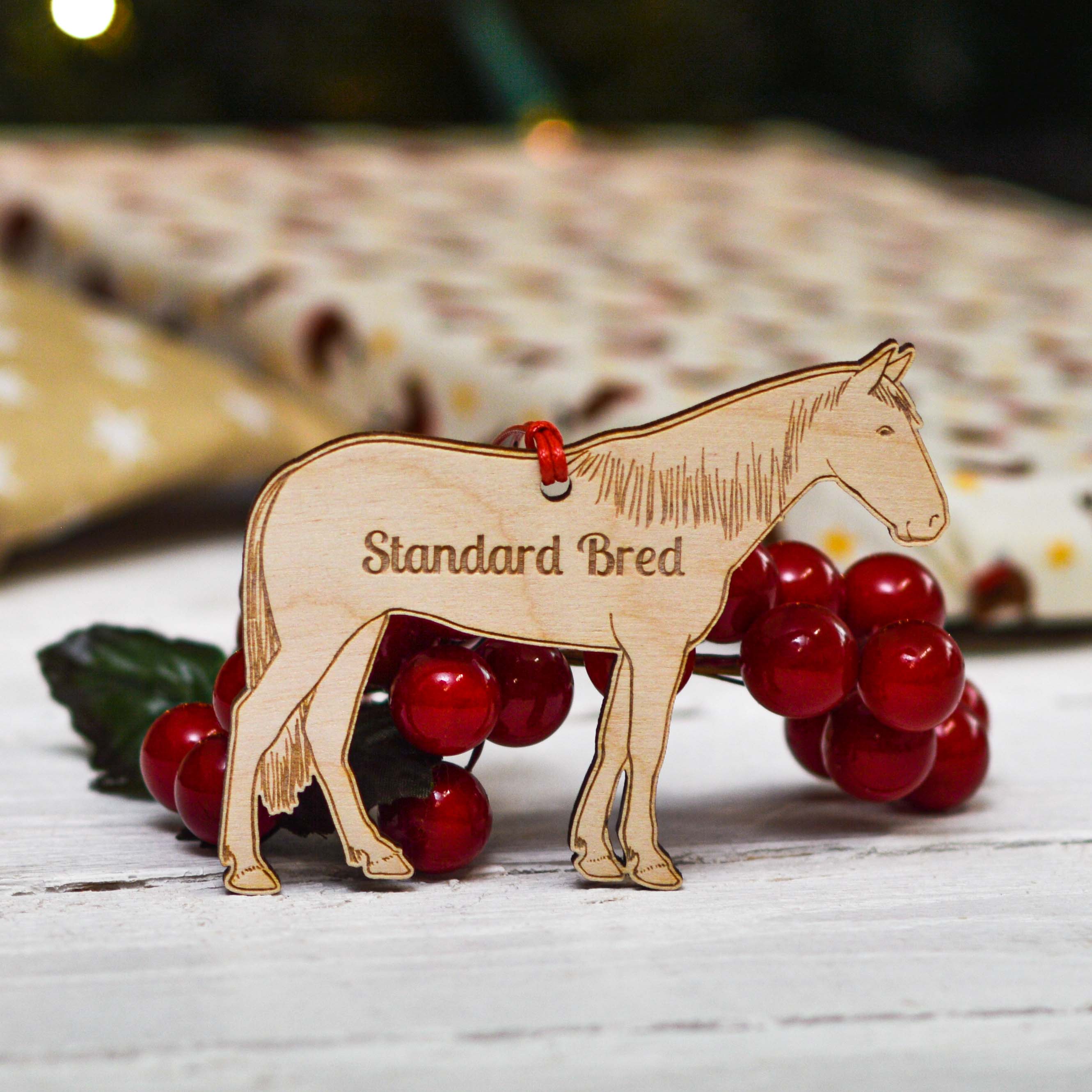 Personalised Standard Bred Horse Decoration