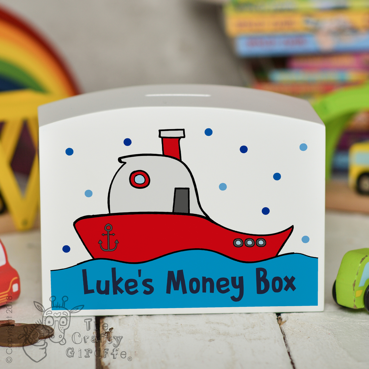 Personalised Boat Money Box