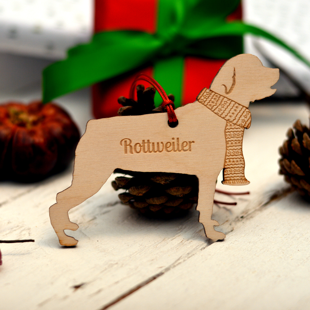 Personalised Rottweiler Decoration – Short Tail