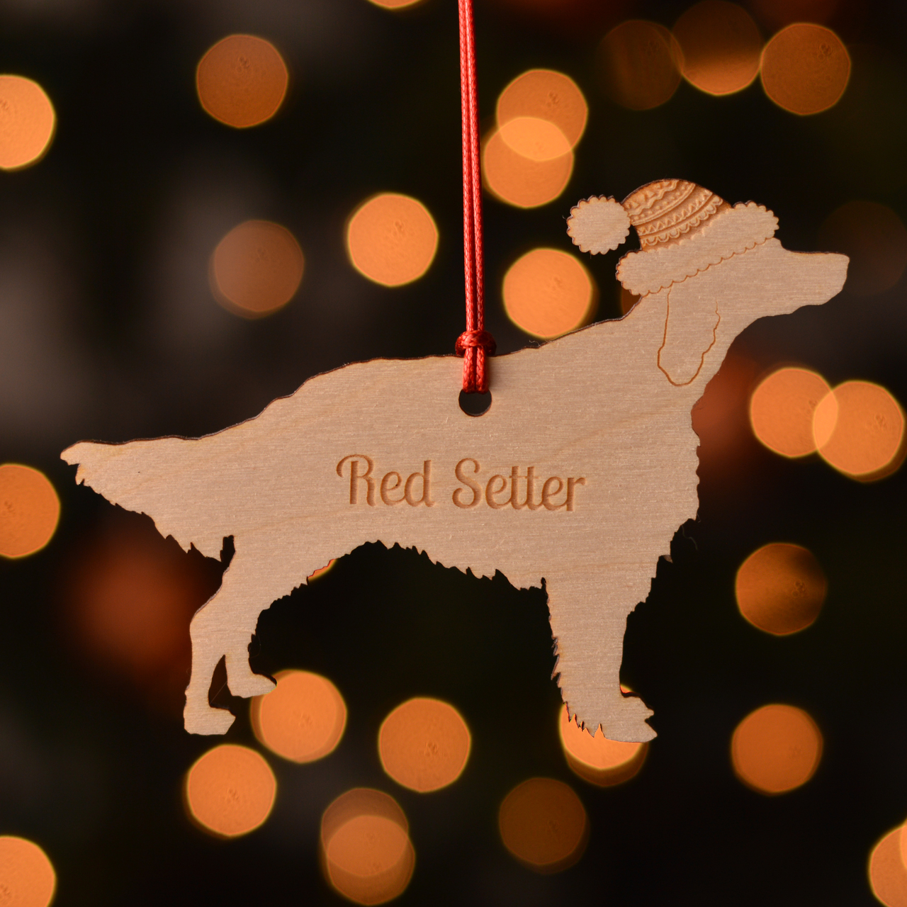 Personalised Red Setter Dog Decoration