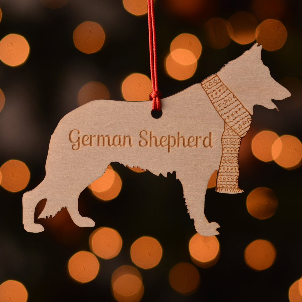 Personalised German Shepherd Decoration