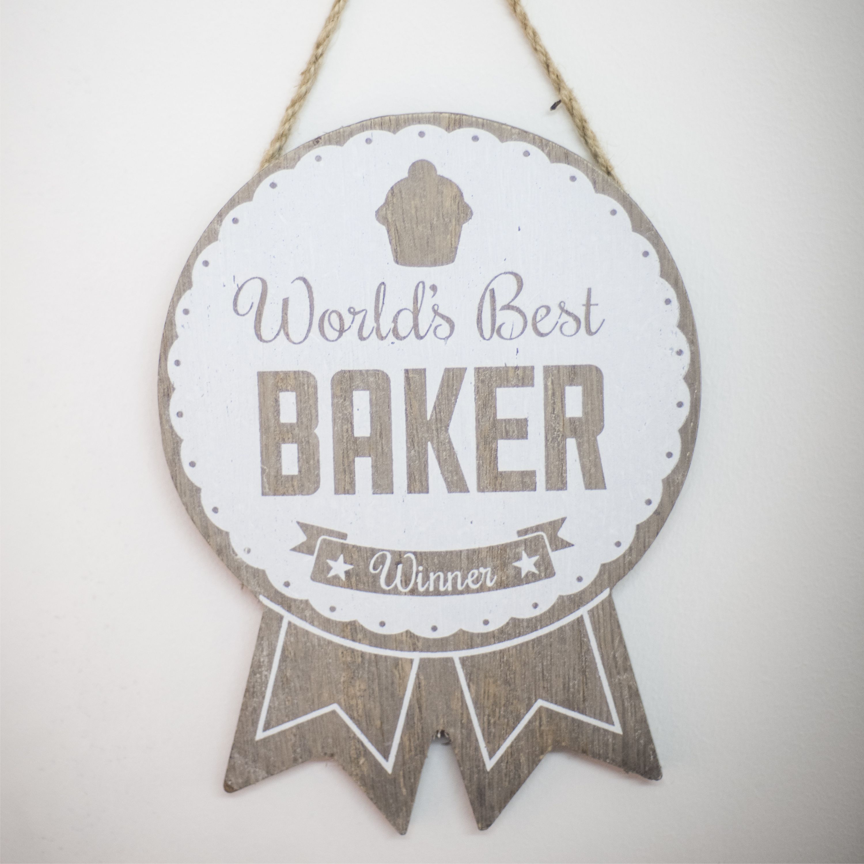Wooden World’s Best Baker Winner Rosette