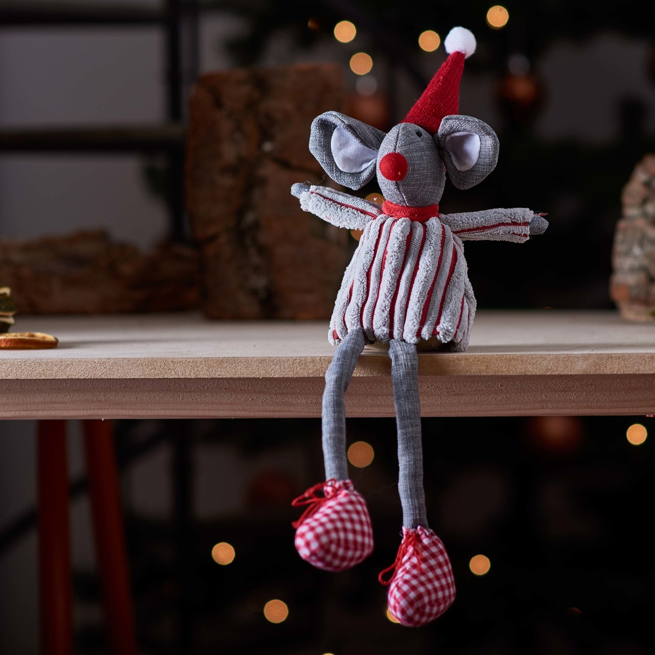 Tall Mouse in Stripy Shirt Decoration