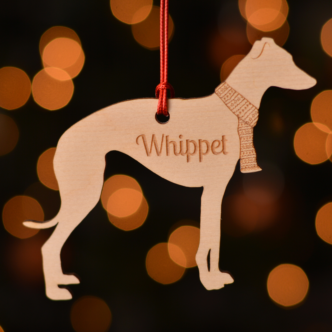 Personalised Whippet Dog Decoration