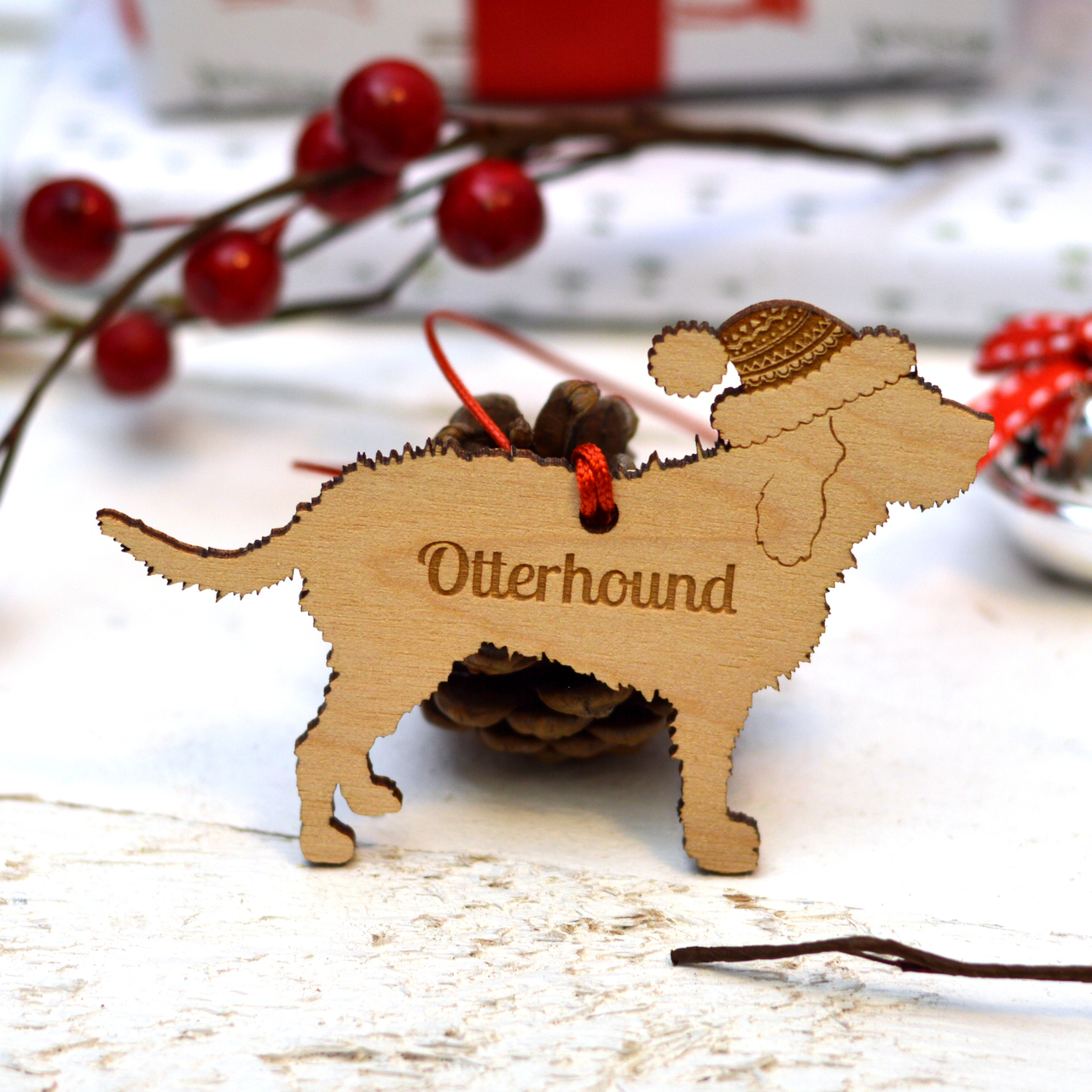 Personalised Otterhound Decoration