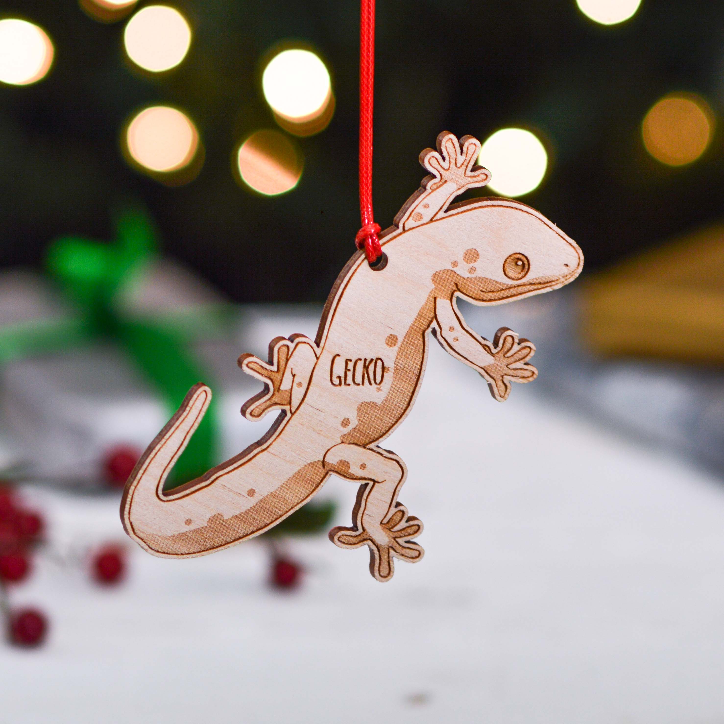Personalised Gecko Decoration