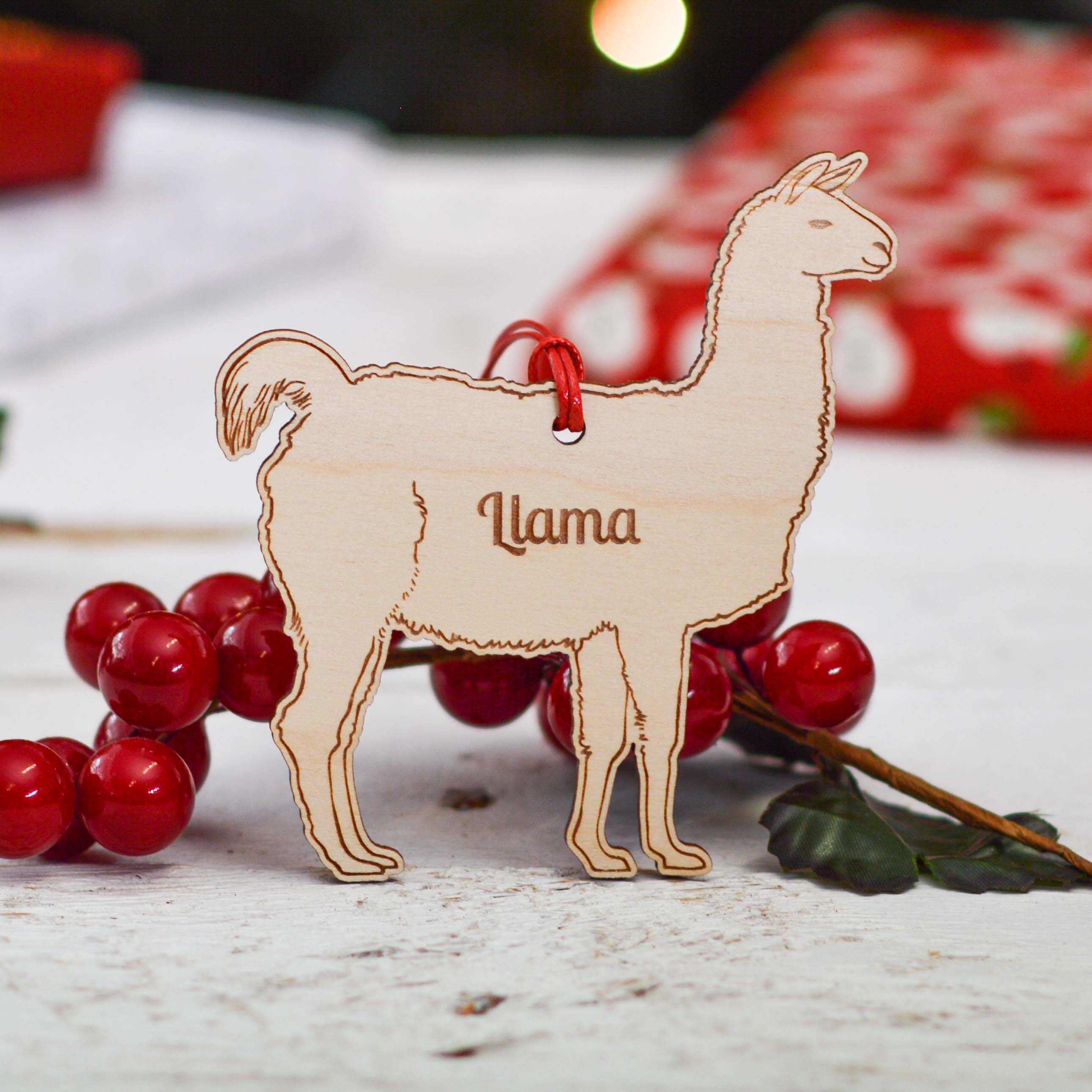 Personalised Llama Farm Decoration