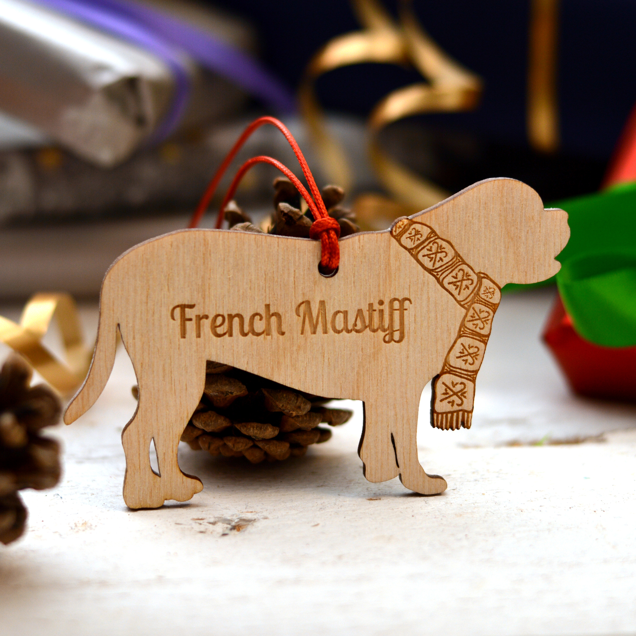 Personalised French Mastiff Decoration