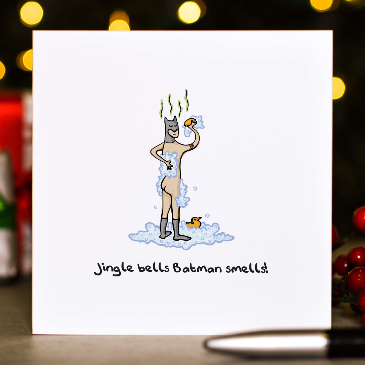 Jingle bells Batman smells! Christmas Card