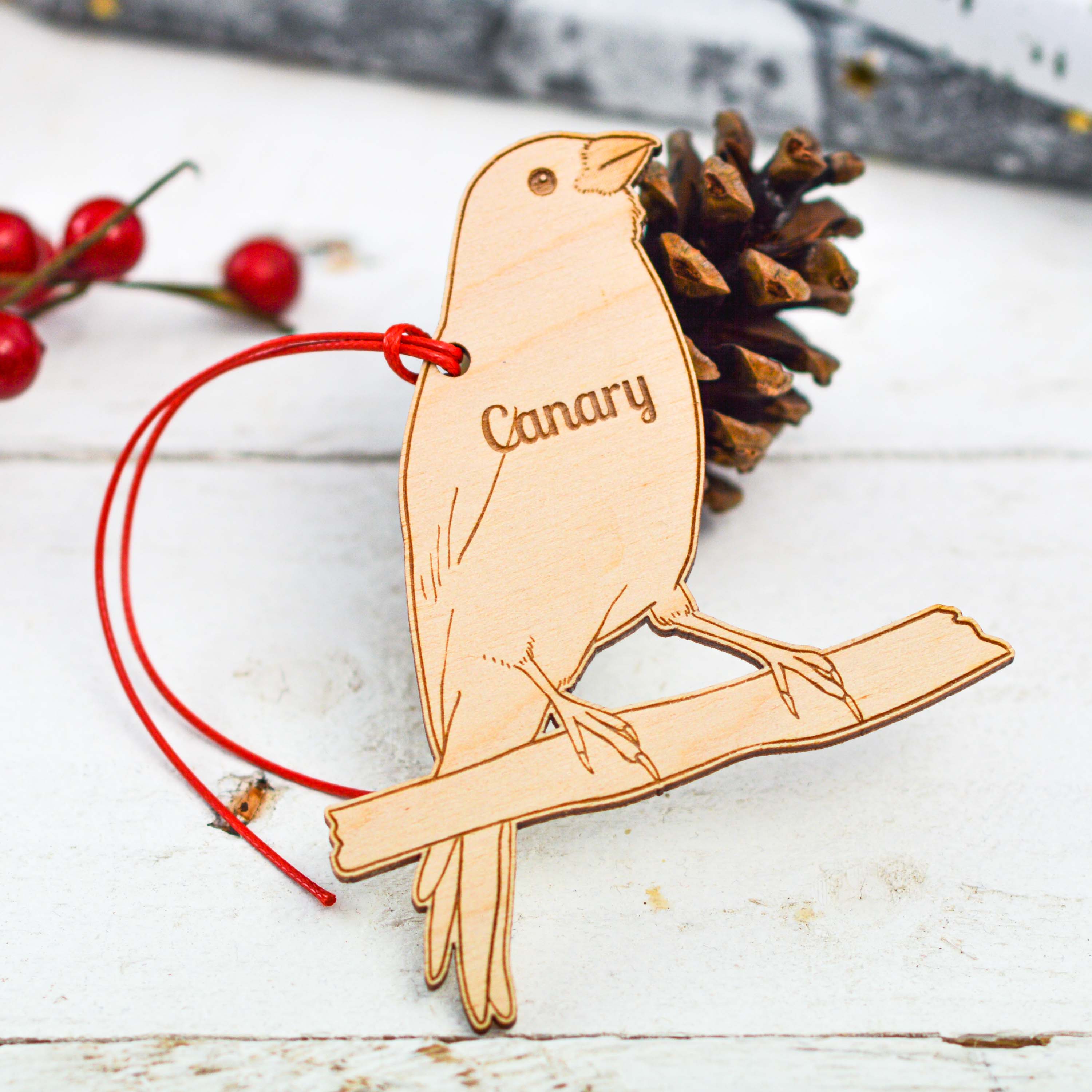 Personalised Canary Decoration