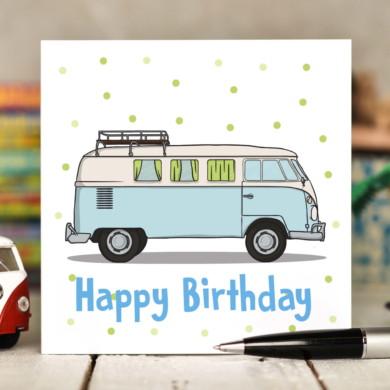 Campervan Birthday Card