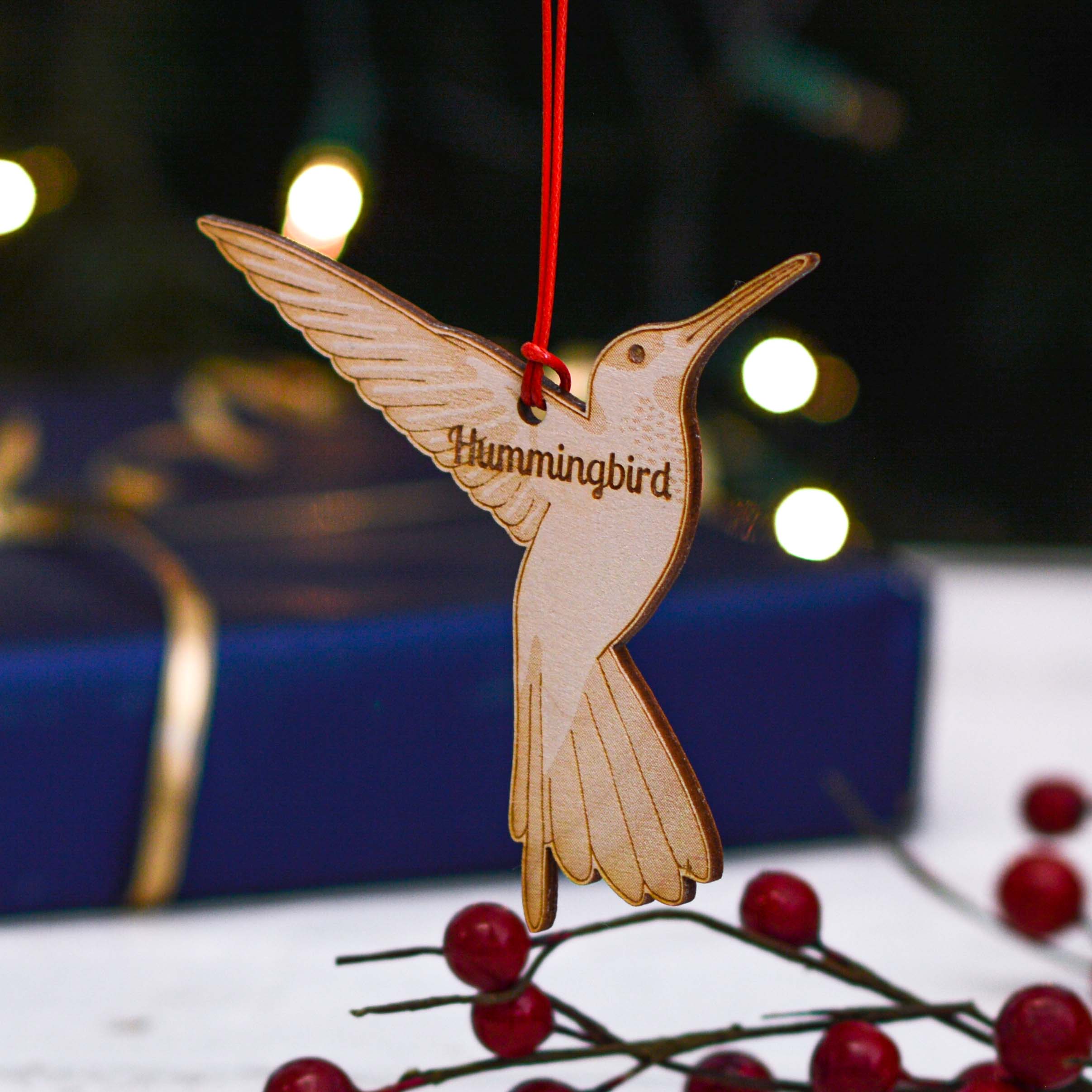 Personalised Hummingbird Decoration