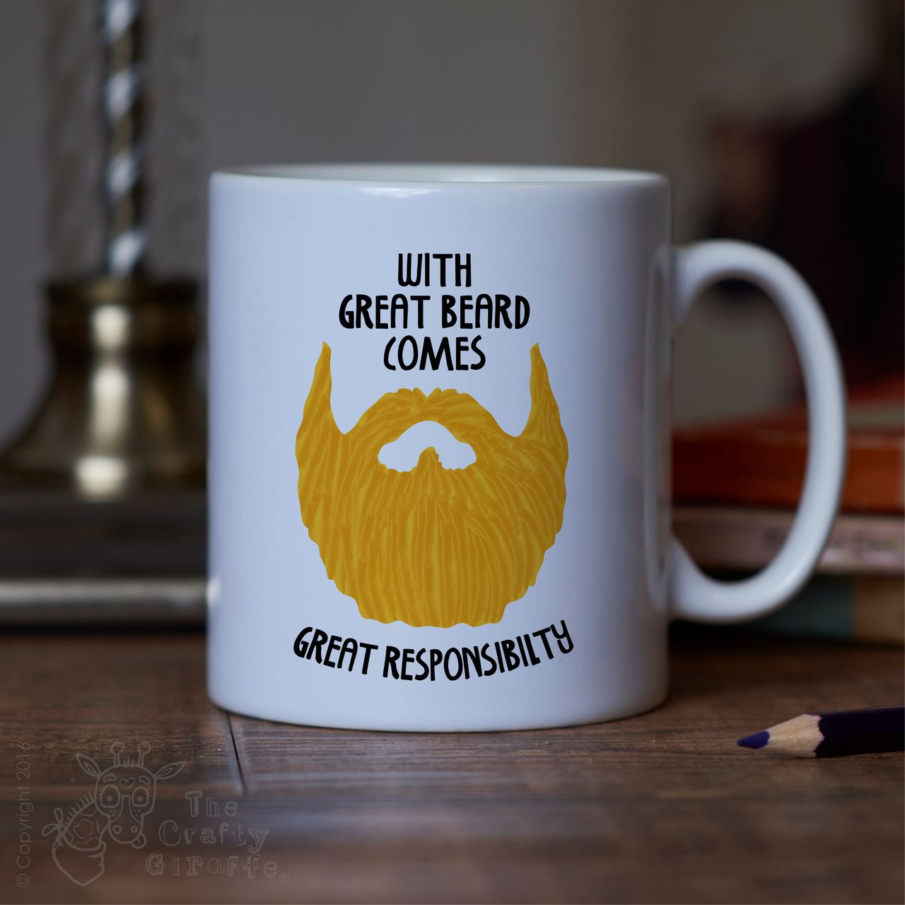 With great beard comes great responsibility Mug – Blonde