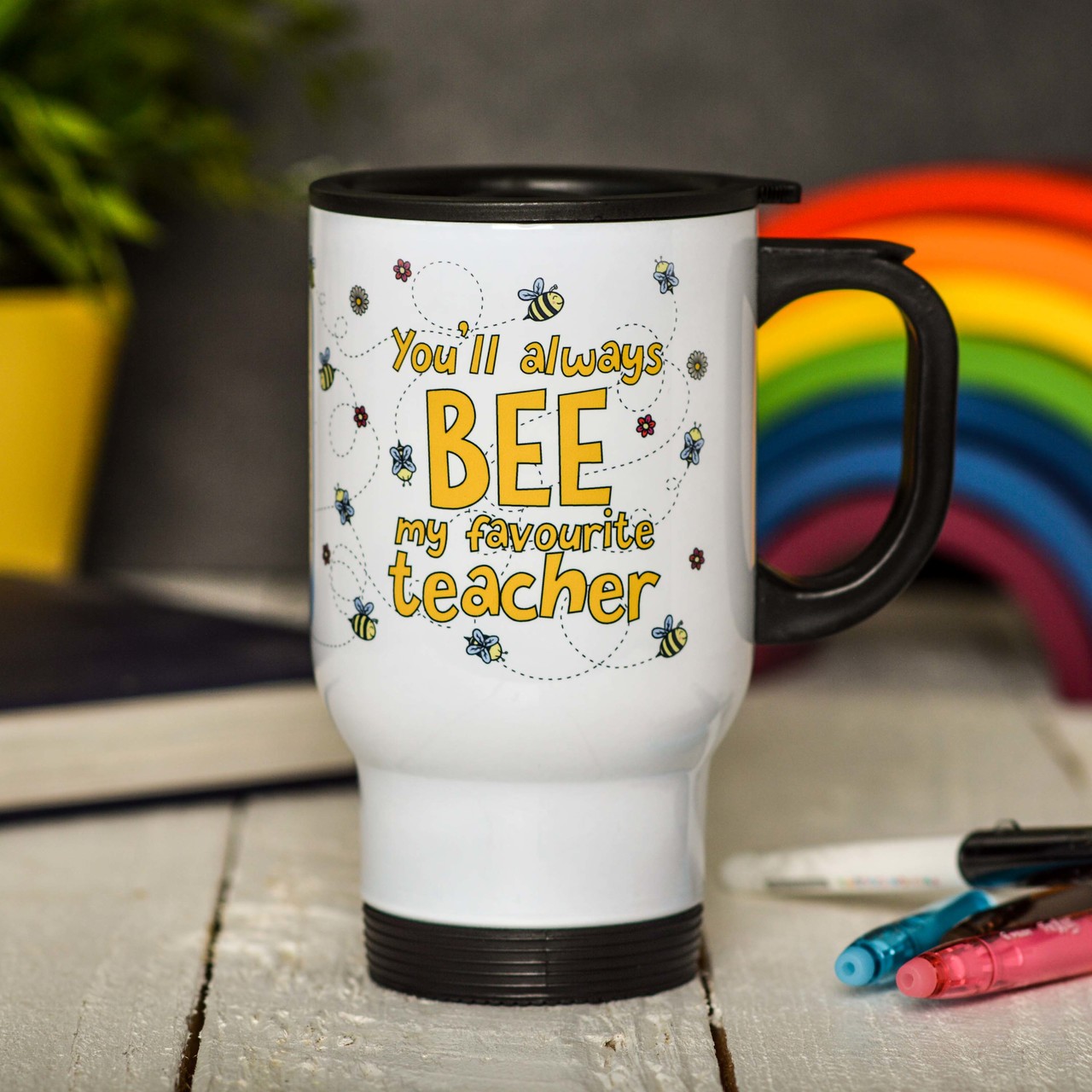 Personalised You’ll always bee my favourite teacher Travel Mug