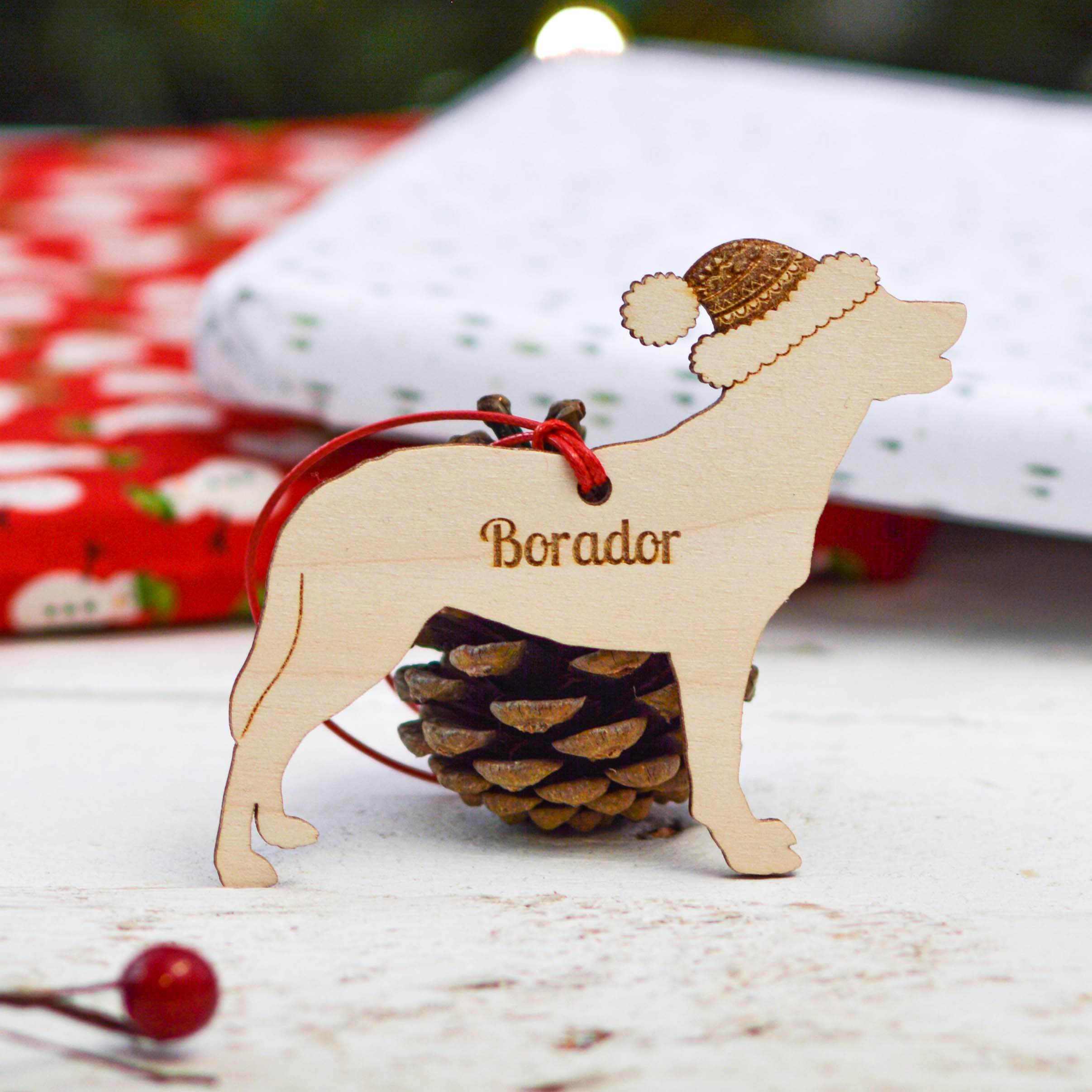 Personalised Borador Dog Decoration