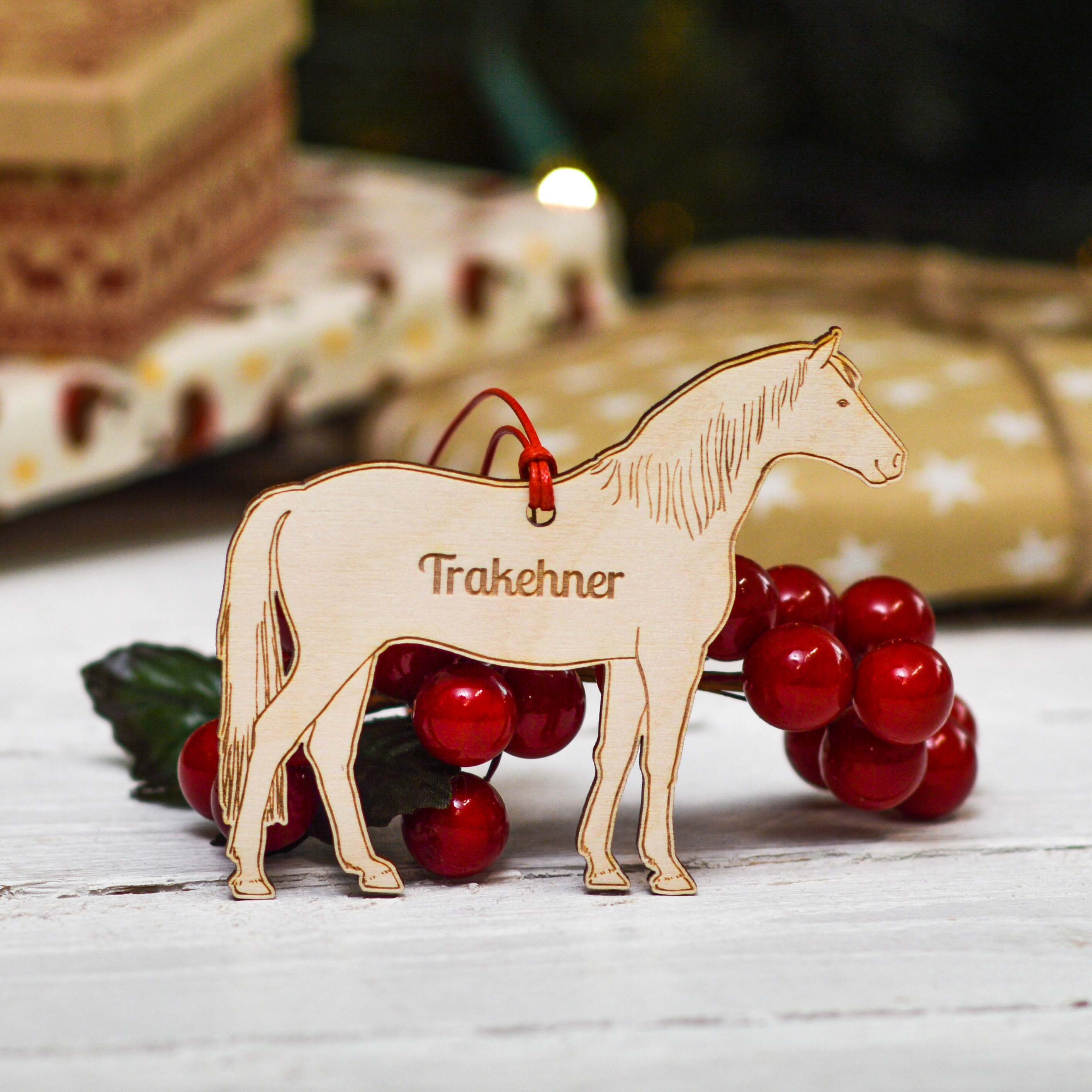 Personalised Trakehner Horse Decoration