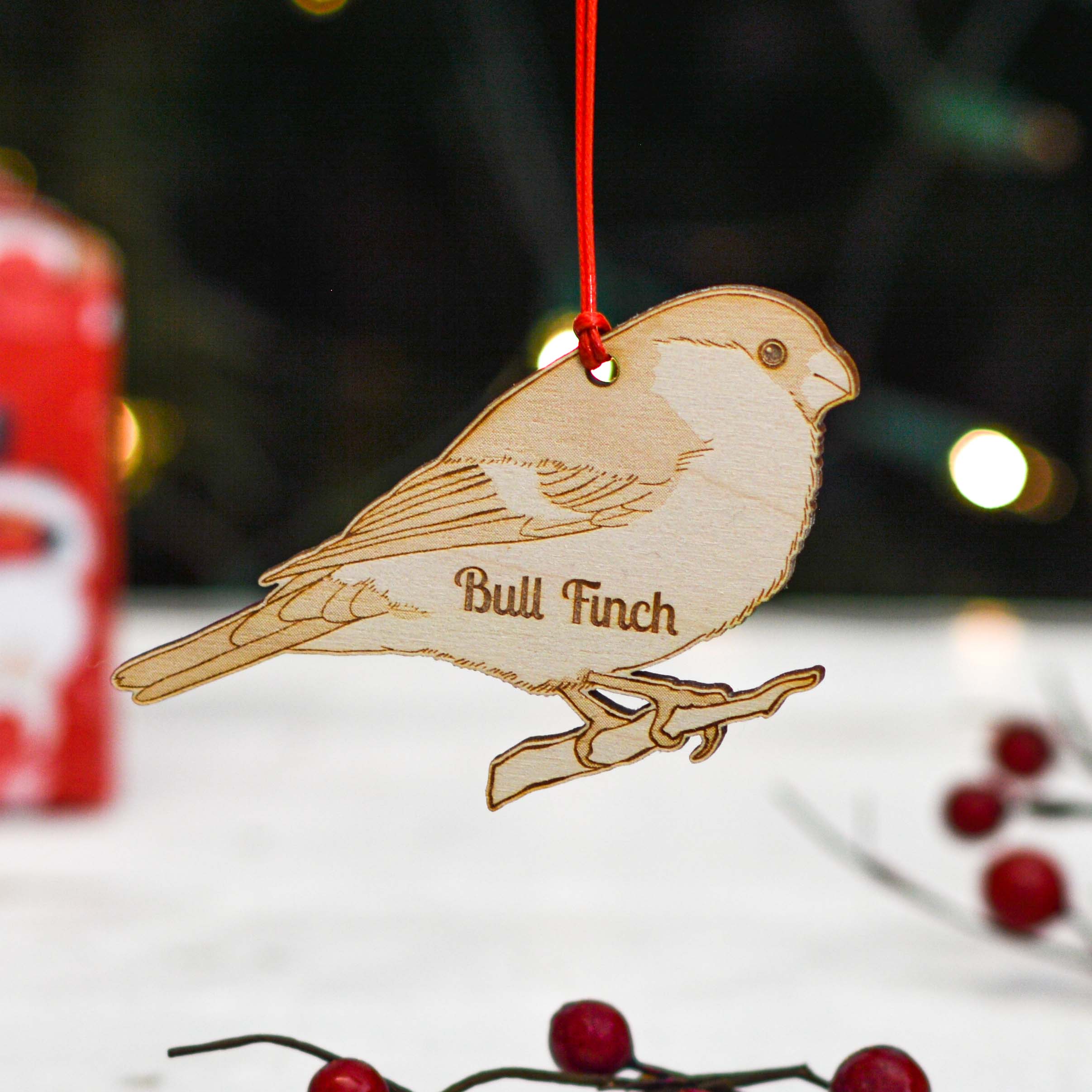Personalised Bull Finch Decoration