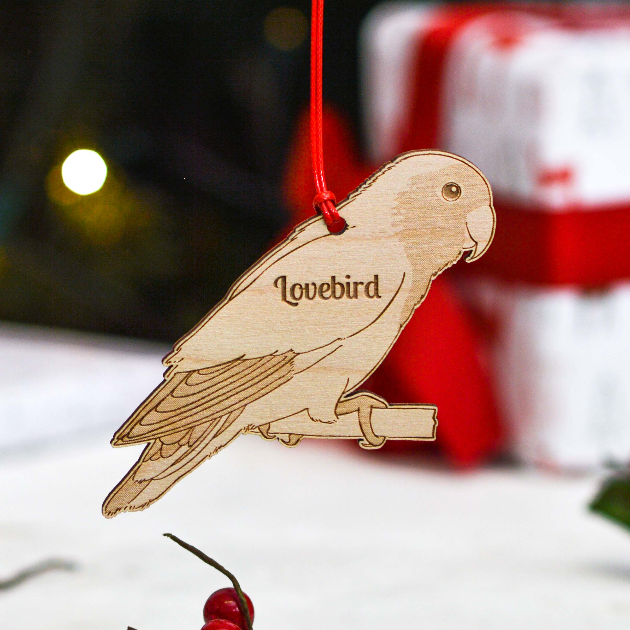 Personalised Lovebird Decoration