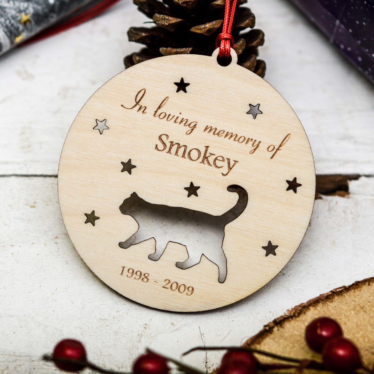 Personalised Cat Remembrance Decoration