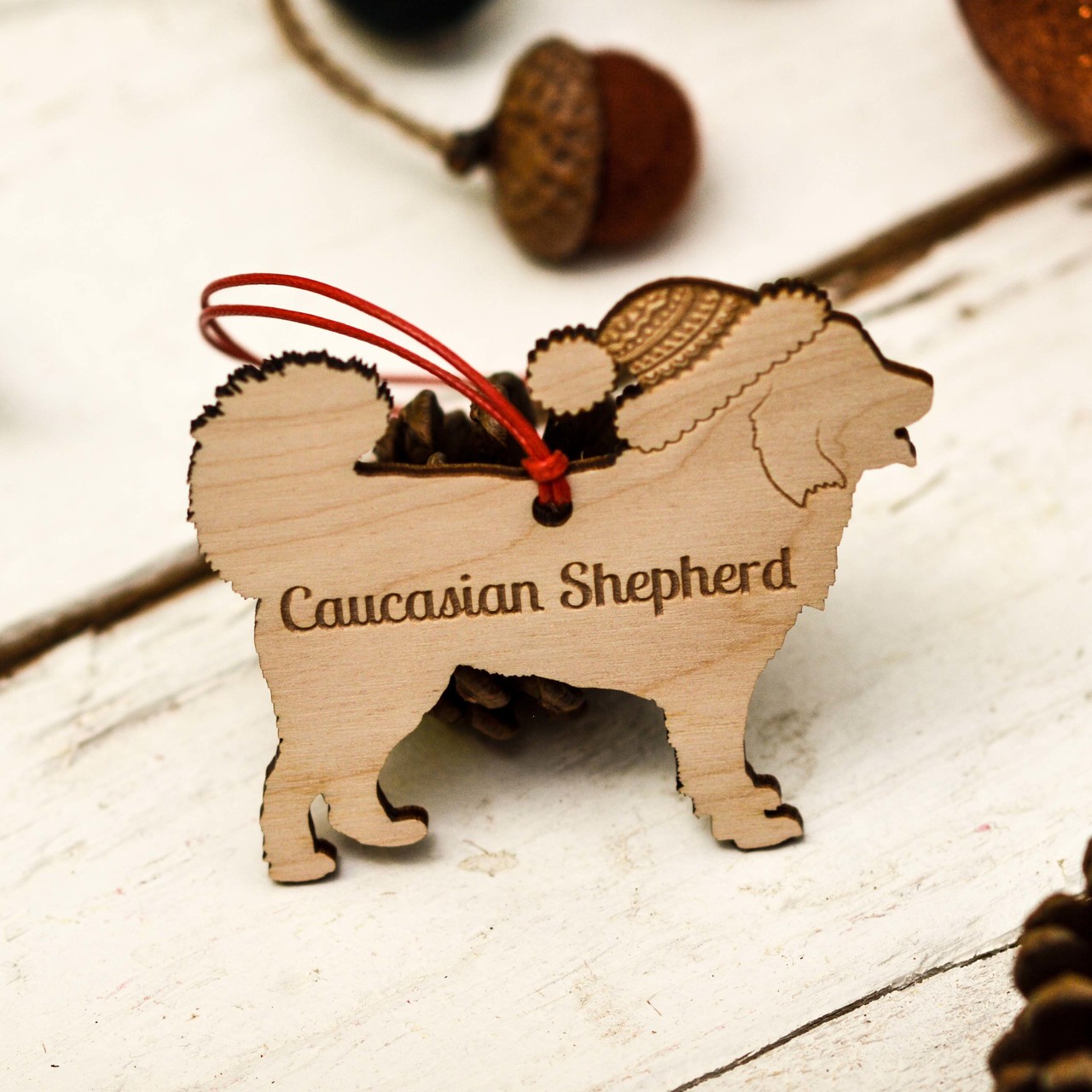 Personalised Caucasian Shepherd Dog Decoration