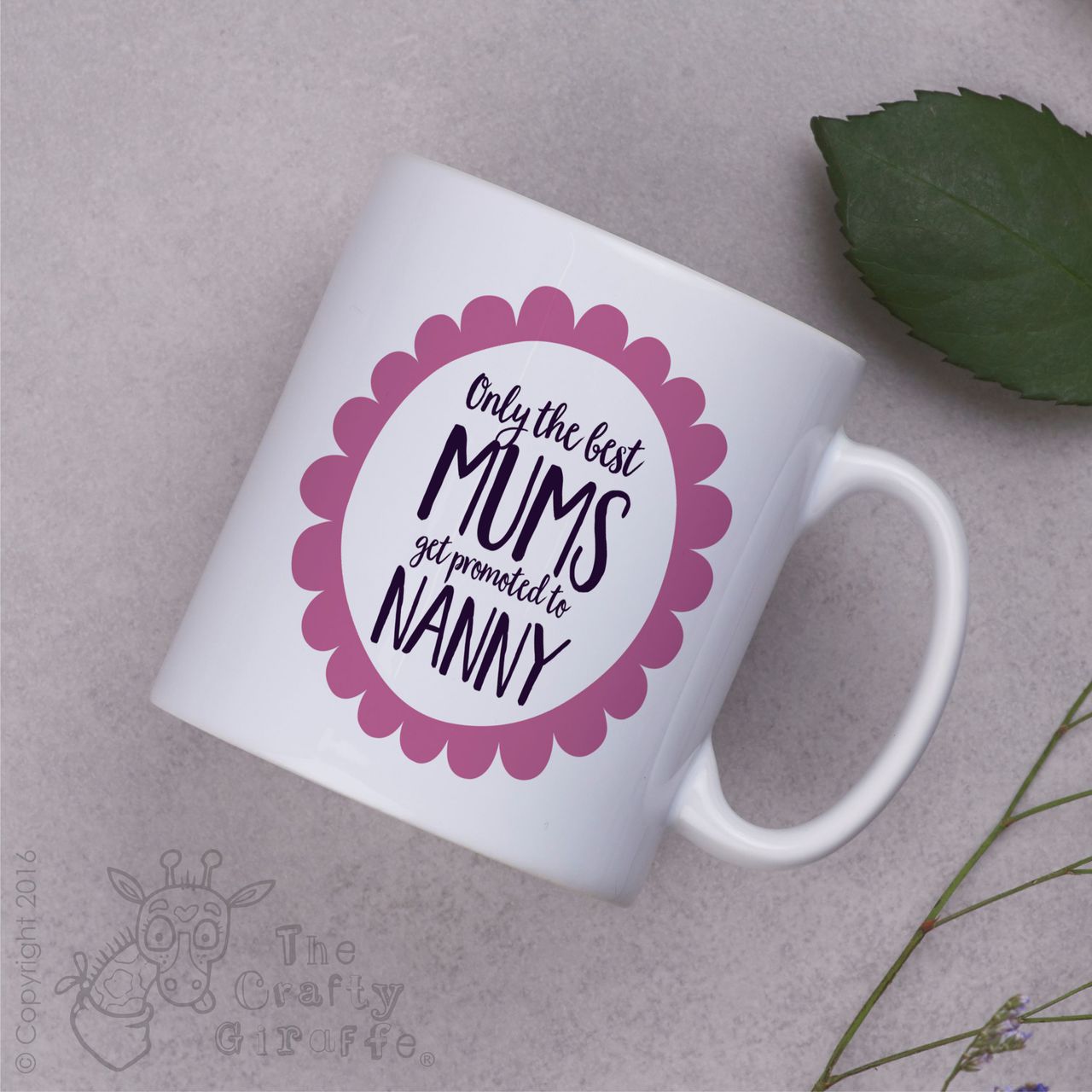 Only the best mums get promoted to Mug – Pink flower