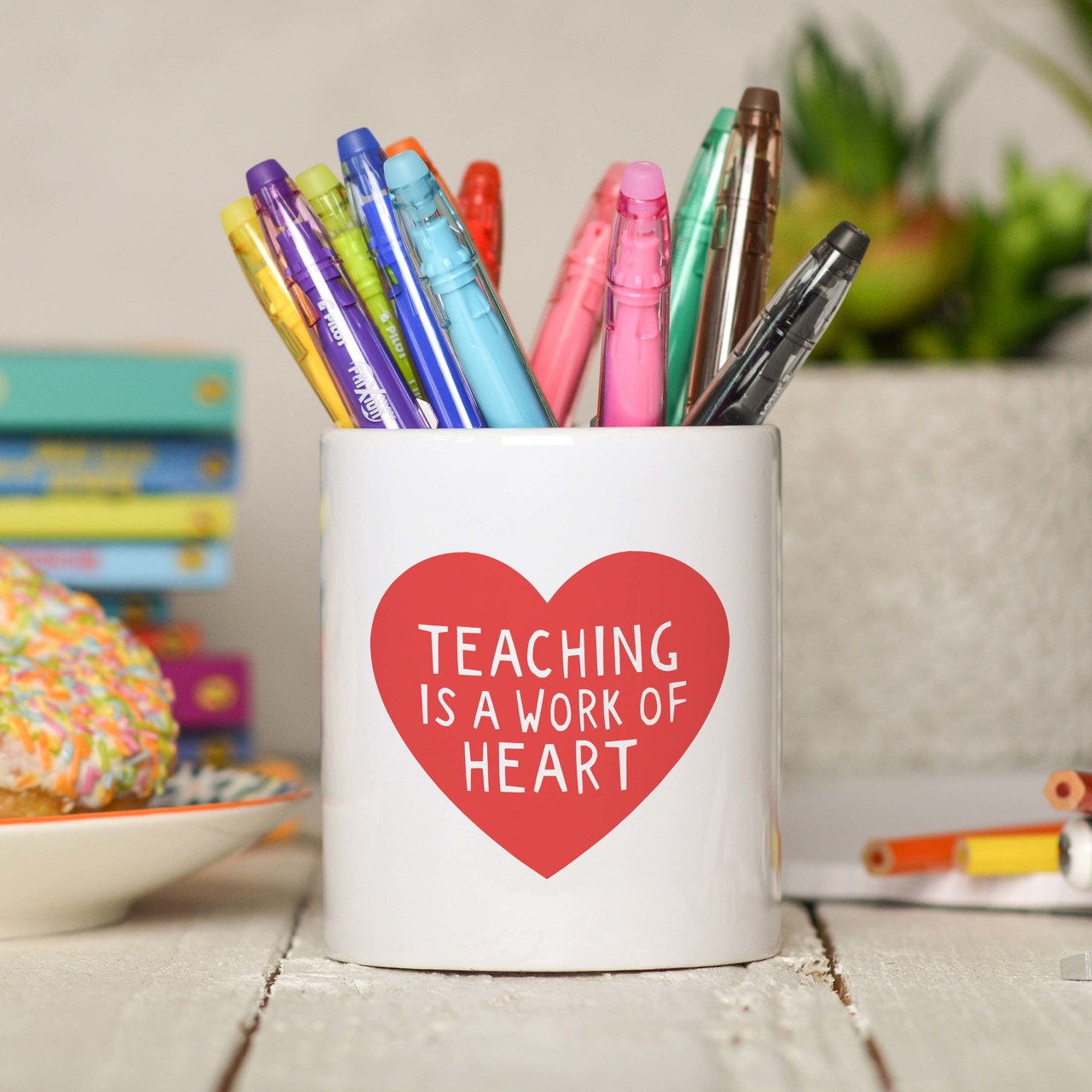 Teaching is a work of heart Pencil Pot