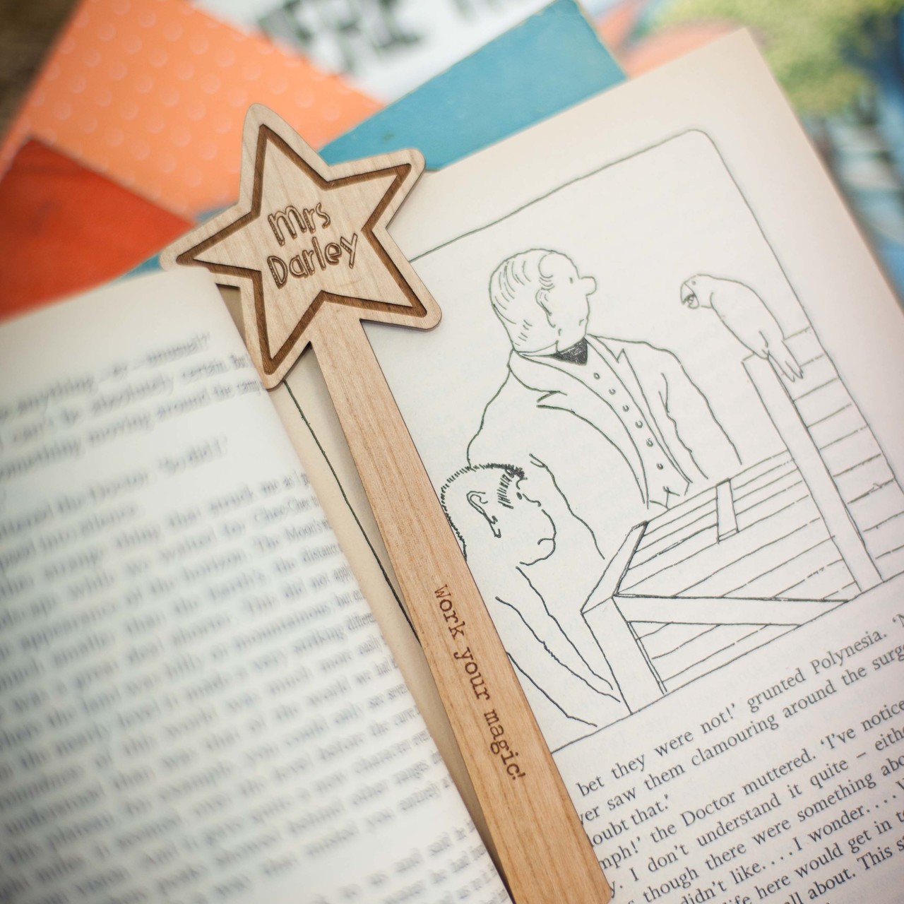 Personalised Star Wand Bookmark