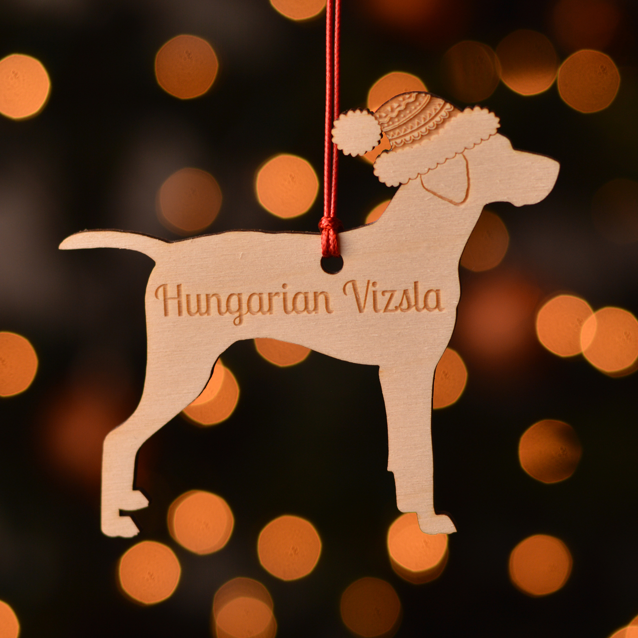 Personalised Hungarian Vizsla Dog Decoration