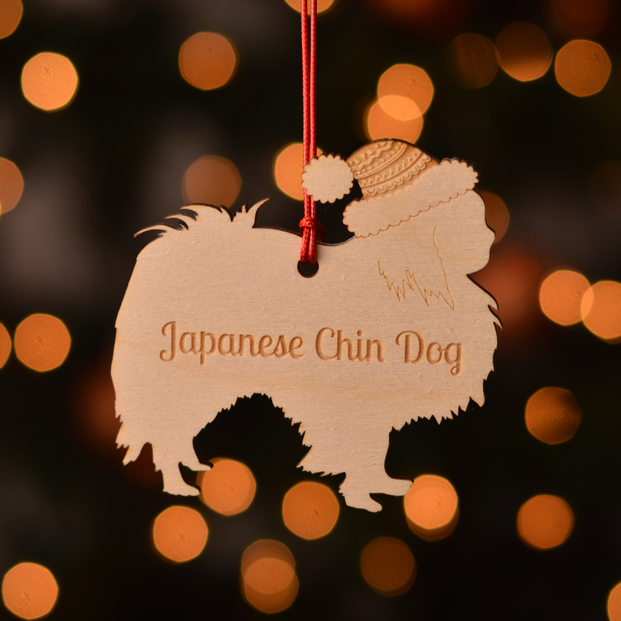 Personalised Japanese Chin Dog Decoration