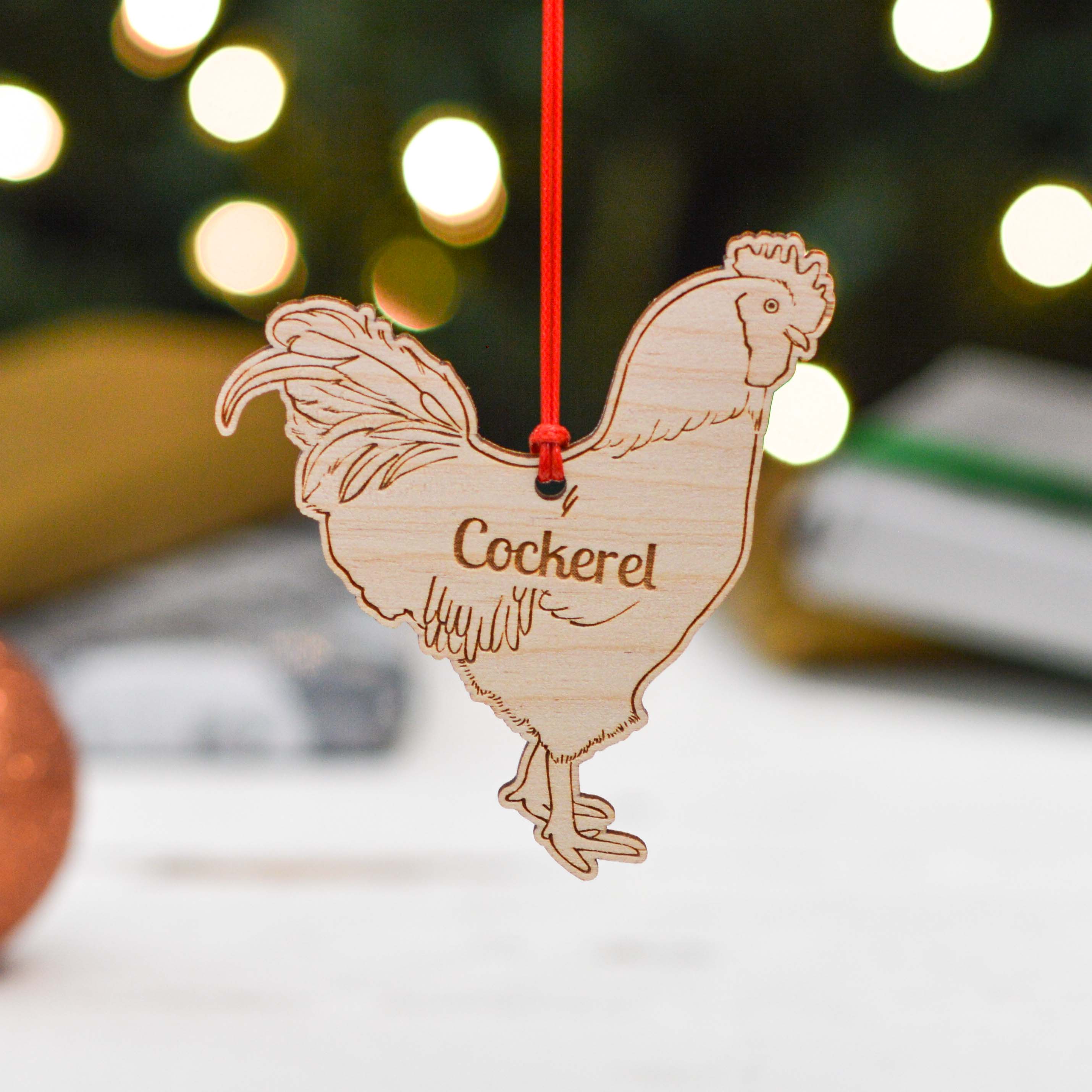 Personalised Cockerel Decoration