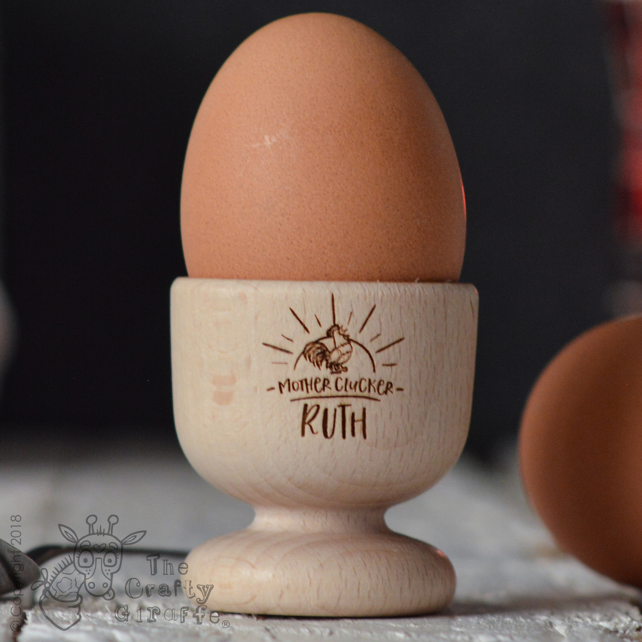 Personalised Mother Cluckers Egg Cup