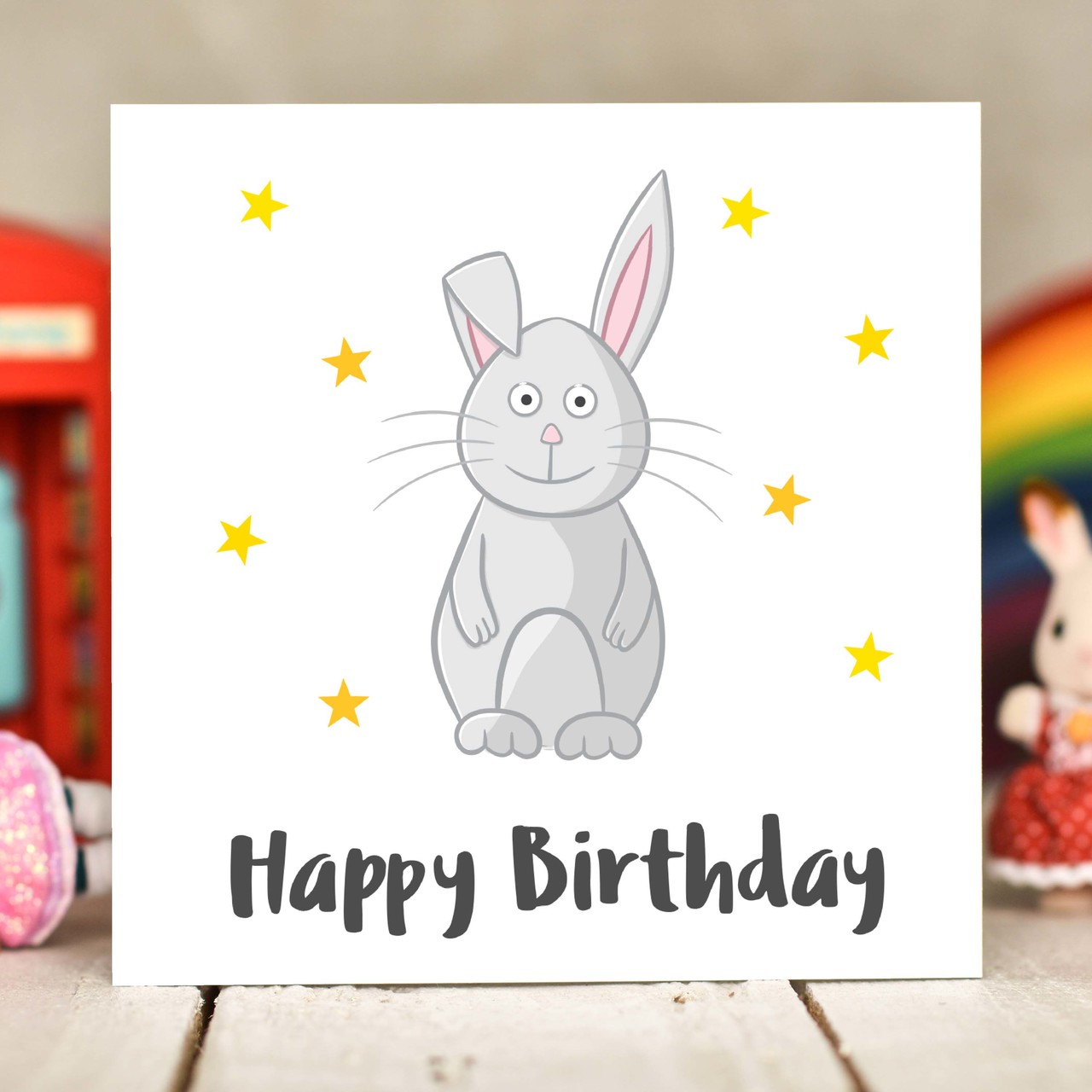 Rabbit Birthday Card