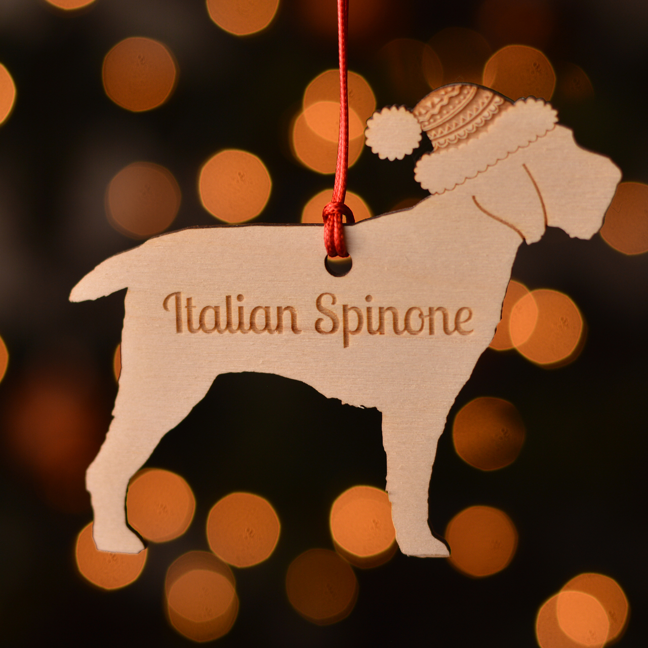 Personalised Italian Spinone Dog Decoration – Short Tail