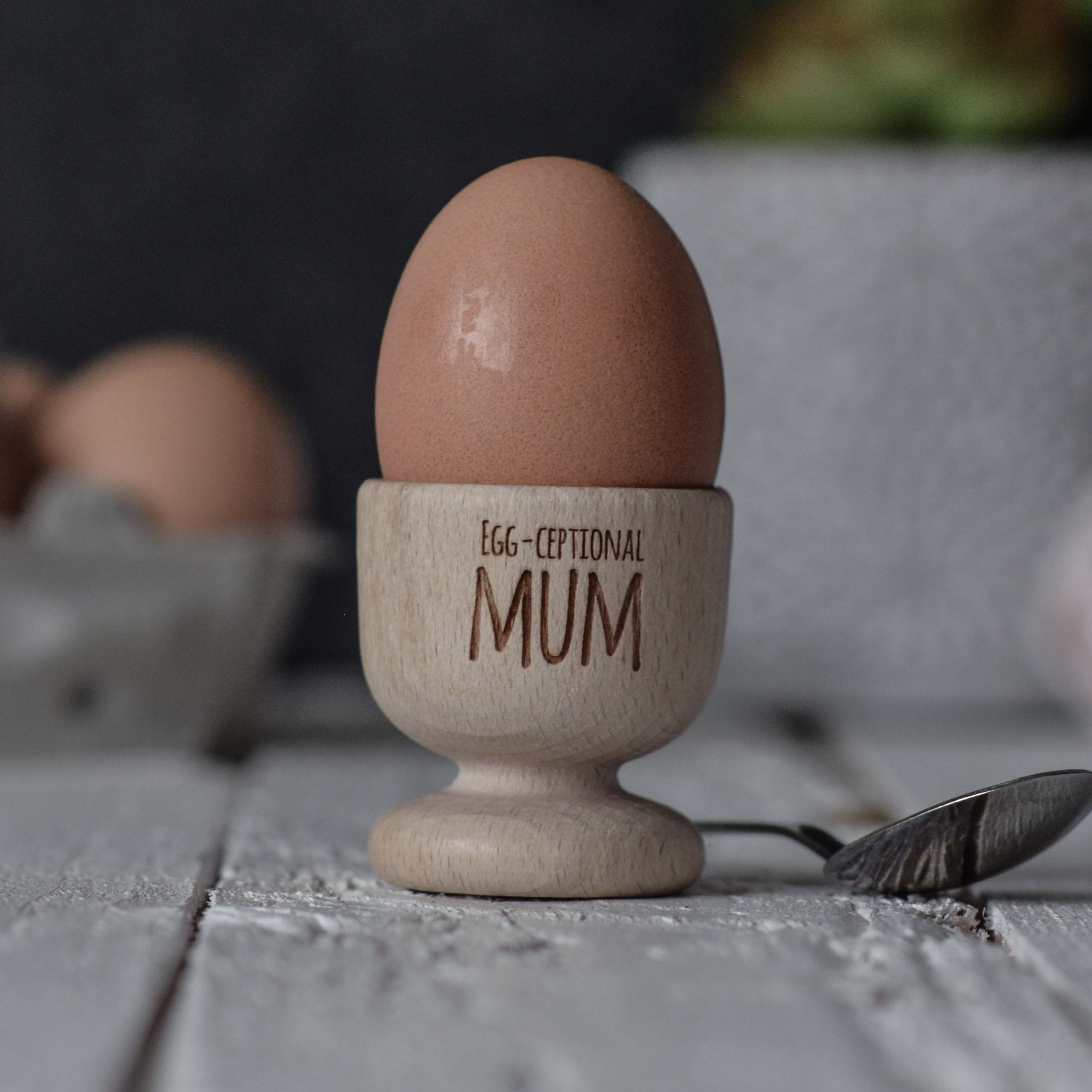 Personalised Egg-Ceptional Mum Egg Cup
