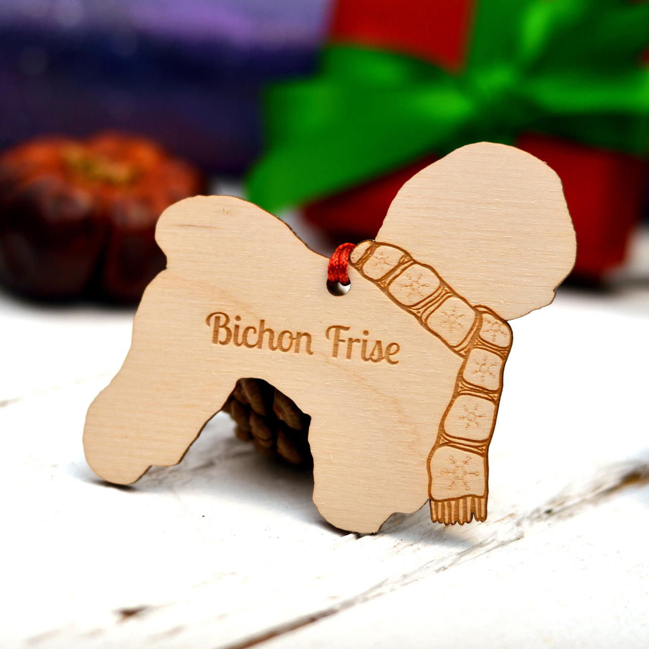 Personalised Bichon Frise Dog Decoration