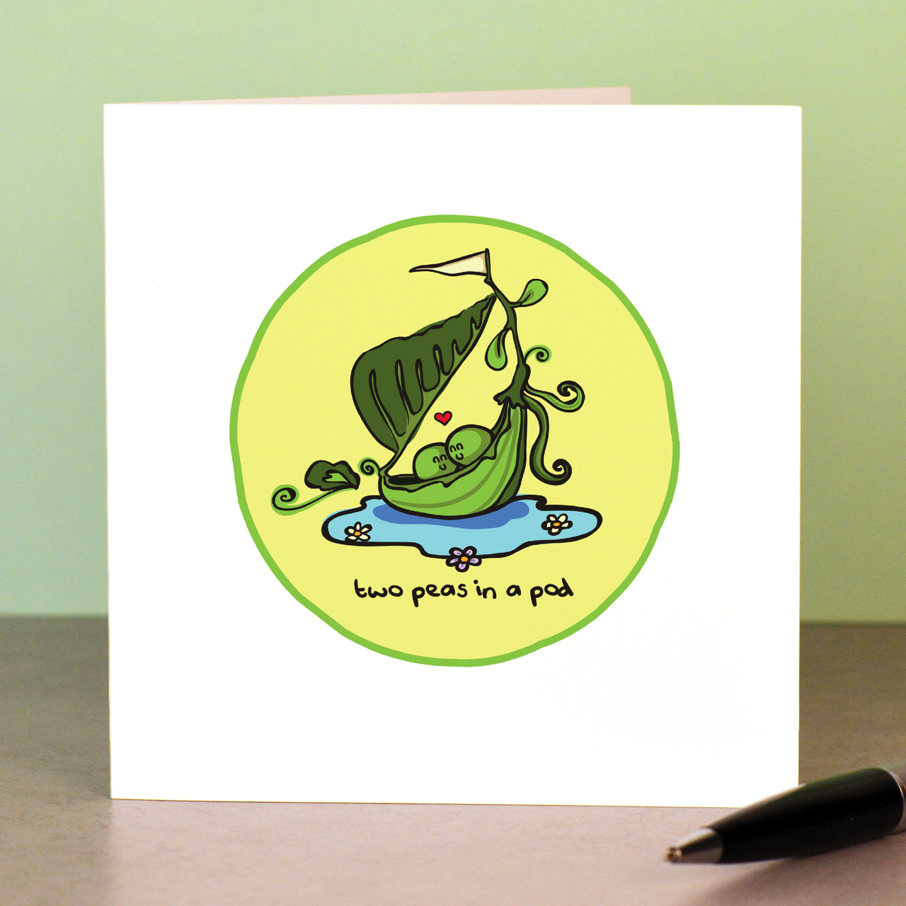 Two peas in a pod Card