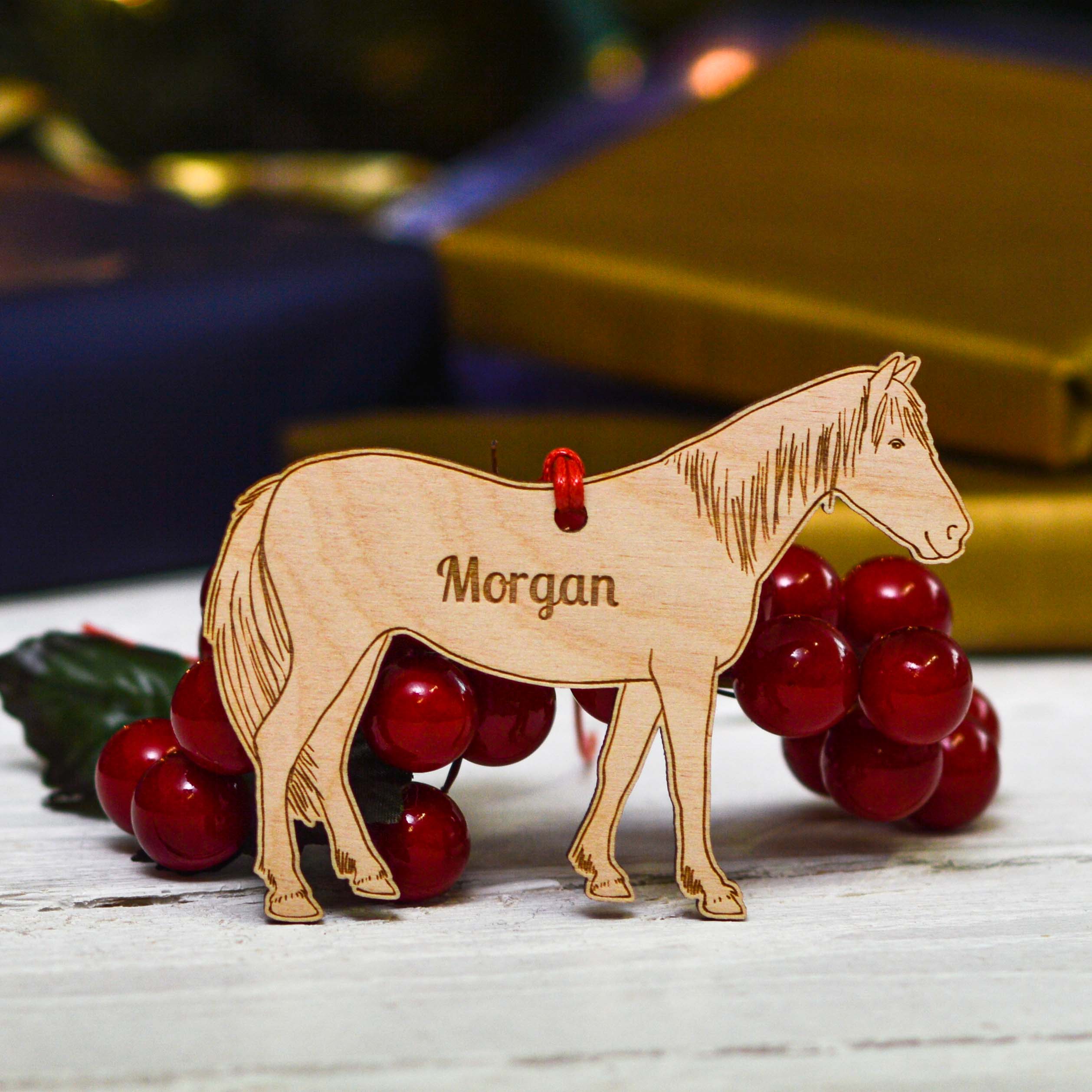 Personalised Morgan Horse Decoration